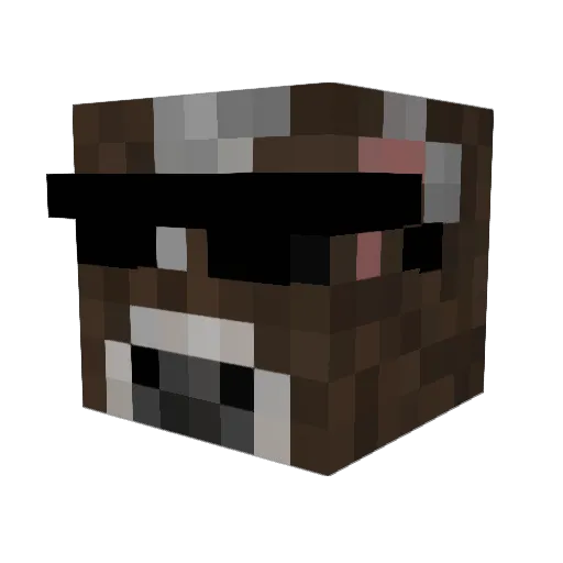 DKGunk Minecraft avatar head, 3D render