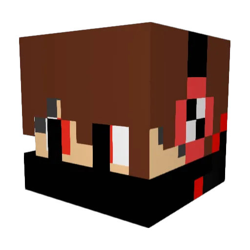 DKMATDK Minecraft avatar head, 3D render