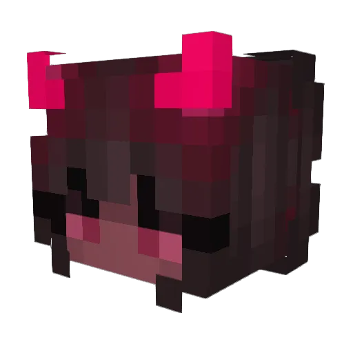 DKNadia Minecraft avatar head, 3D render