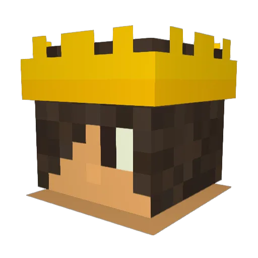 DKRobert Minecraft avatar head, 3D render