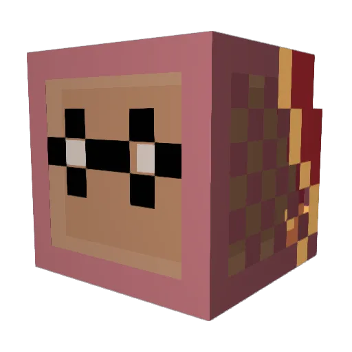 DKTseungjae Minecraft avatar head, 3D render
