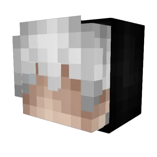 DKZAX3 Minecraft avatar head, 3D render