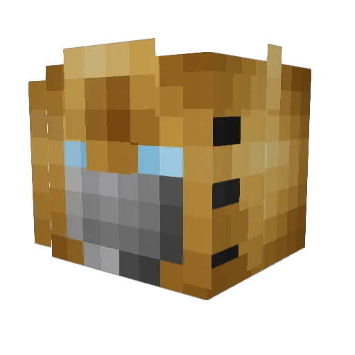 DK_Dennis Minecraft avatar head, 3D render