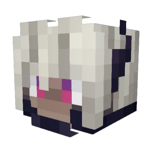 DK_VC Minecraft avatar head, 3D render