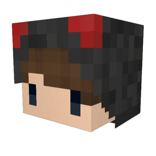 DKartex Minecraft avatar head, 3D render