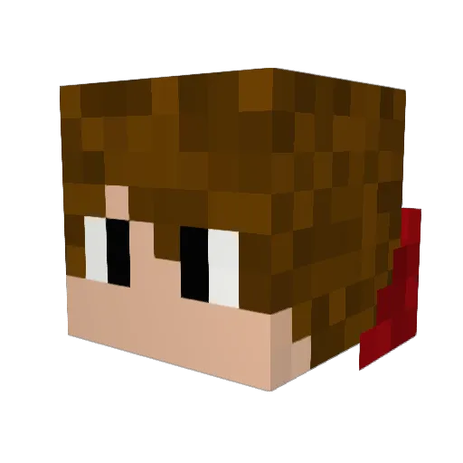 DKeri Minecraft avatar head, 3D render