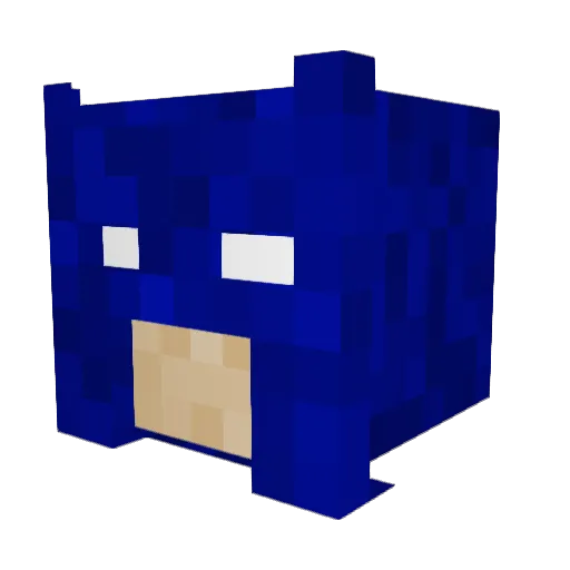 DKhero Minecraft avatar head, 3D render