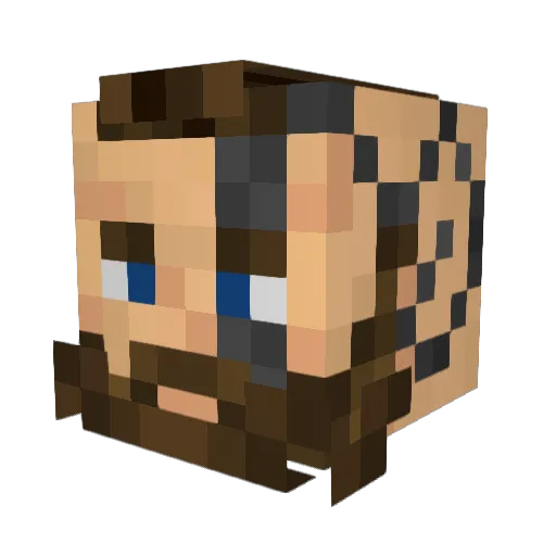DKing_insanity Minecraft avatar head, 3D render