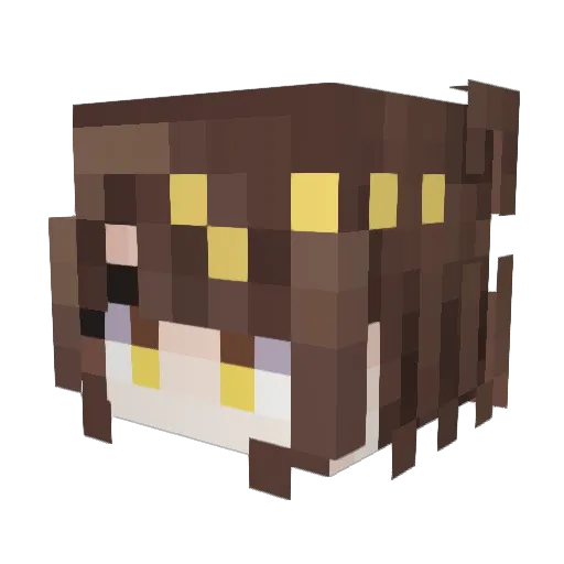 DKinks_ Minecraft avatar head, 3D render