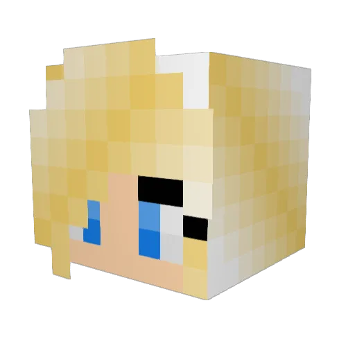DKrenya Minecraft avatar head, 3D render