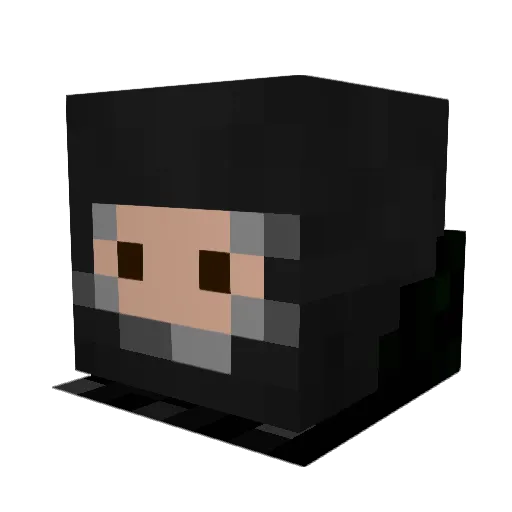 DKspec Minecraft avatar head, 3D render