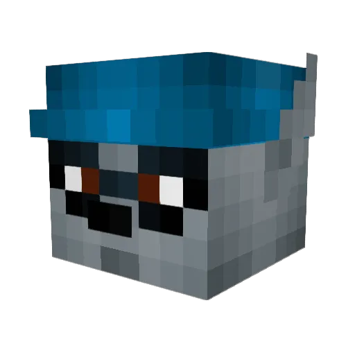 DKurnz Minecraft avatar head, 3D render