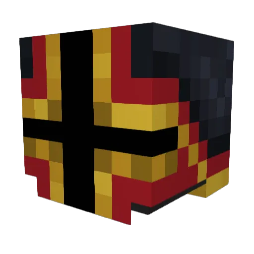 DKv55 Minecraft avatar head, 3D render