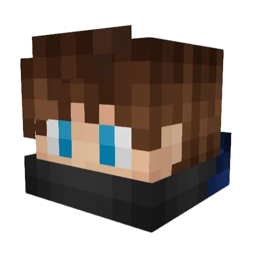 DLDanger Minecraft avatar head, 3D render