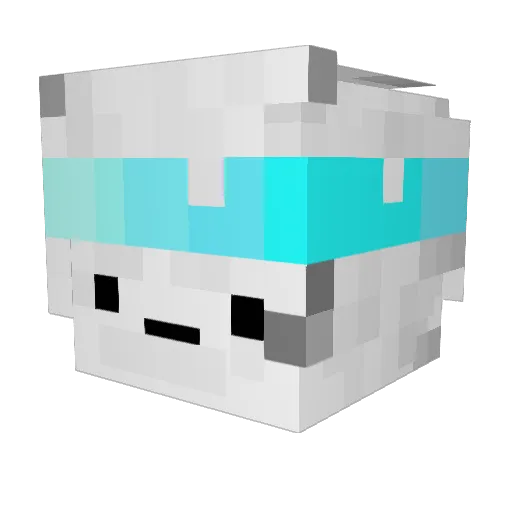 DLEWIS900 Minecraft avatar head, 3D render