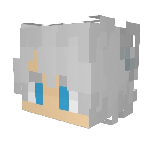 DLHB Minecraft avatar head, 3D render
