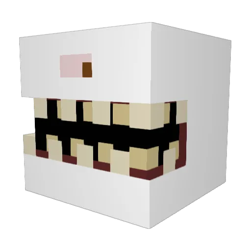 DLL_Files Minecraft avatar head, 3D render