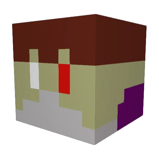 DLNguy6 Minecraft avatar head, 3D render
