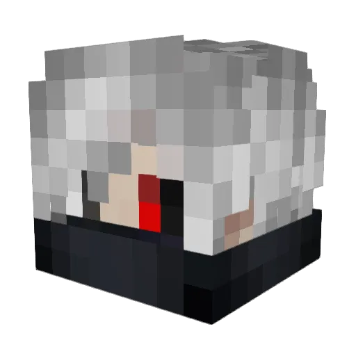 DLP_KCH Minecraft avatar head, 3D render