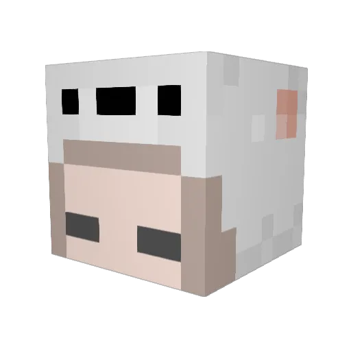 DLSBX Minecraft avatar head, 3D render