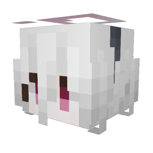 DLTracker Minecraft avatar head, 3D render