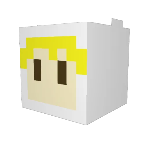 DLee118 Minecraft avatar head, 3D render