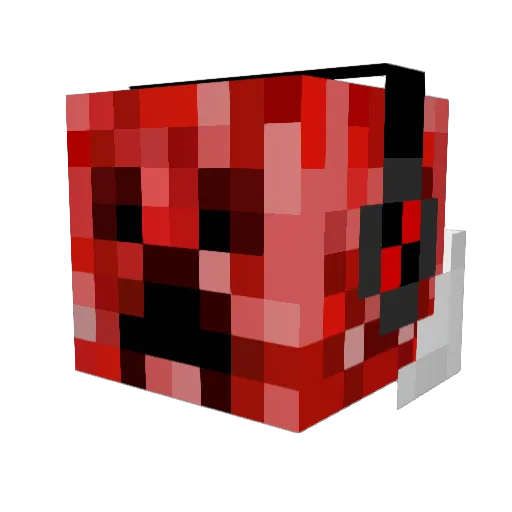 DLesov Minecraft avatar head, 3D render