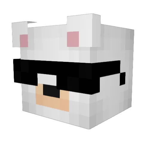 DLgrifter Minecraft avatar head, 3D render