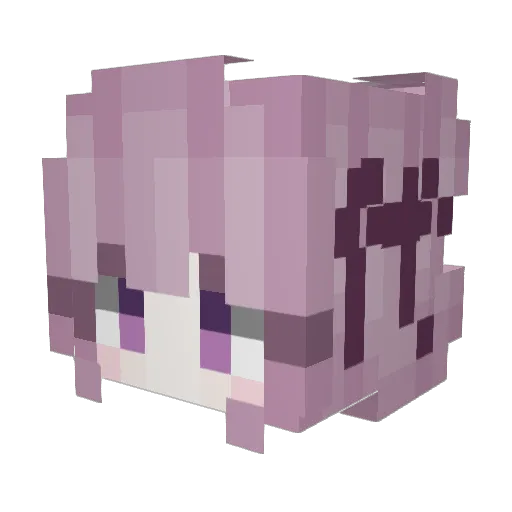 DLlinf Minecraft avatar head, 3D render