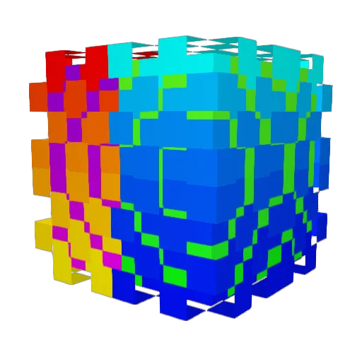 DLucca21 Minecraft avatar head, 3D render