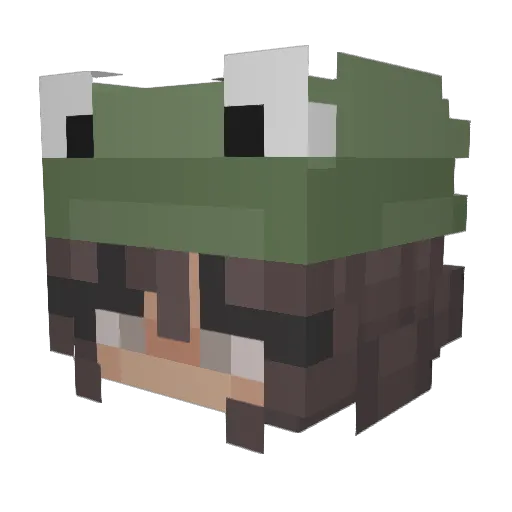 DM1860 Minecraft avatar head, 3D render