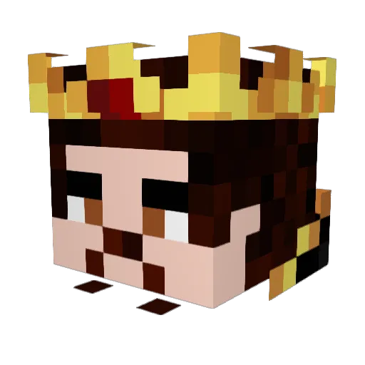 DM882 Minecraft avatar head, 3D render