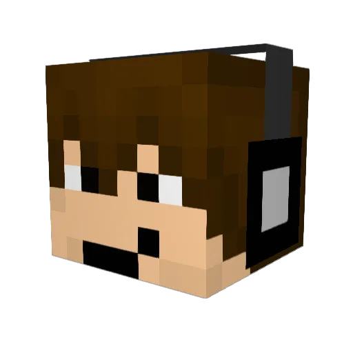 DMANDESTROYER14 Minecraft avatar head, 3D render