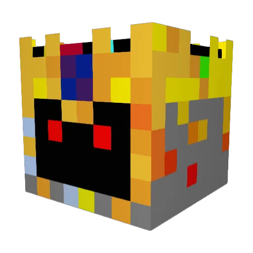 DMC8706 Minecraft avatar head, 3D render