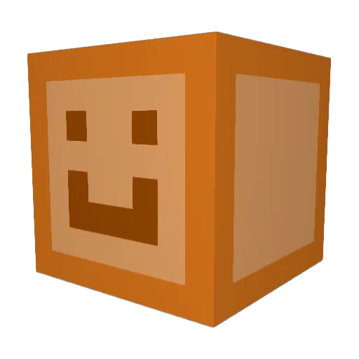 DMD1219 Minecraft avatar head, 3D render