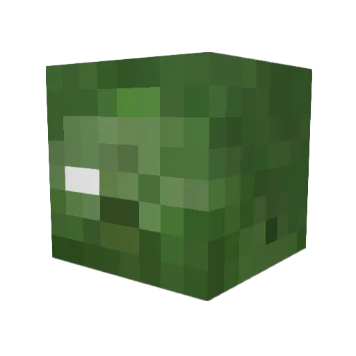 DMEGA1O5 Minecraft avatar head, 3D render