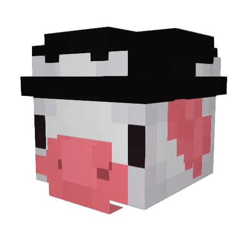 DMJ22 Minecraft avatar head, 3D render