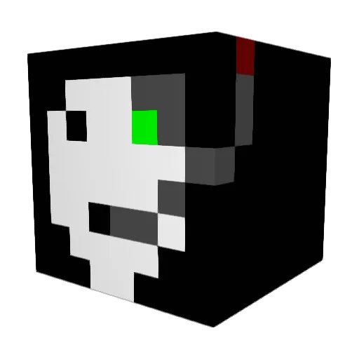 DMJB2000 Minecraft avatar head, 3D render