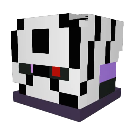 DMK706 Minecraft avatar head, 3D render