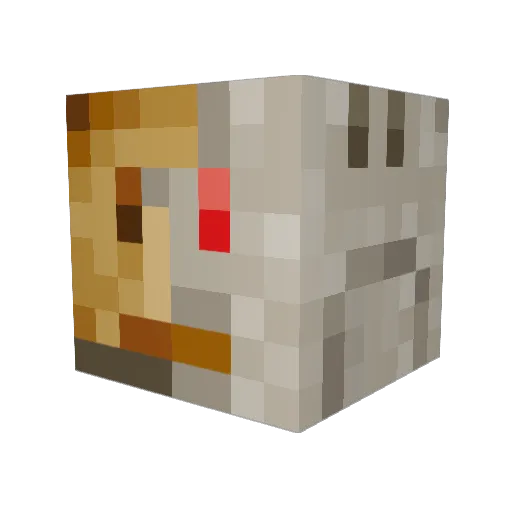 DMRCreator Minecraft avatar head, 3D render