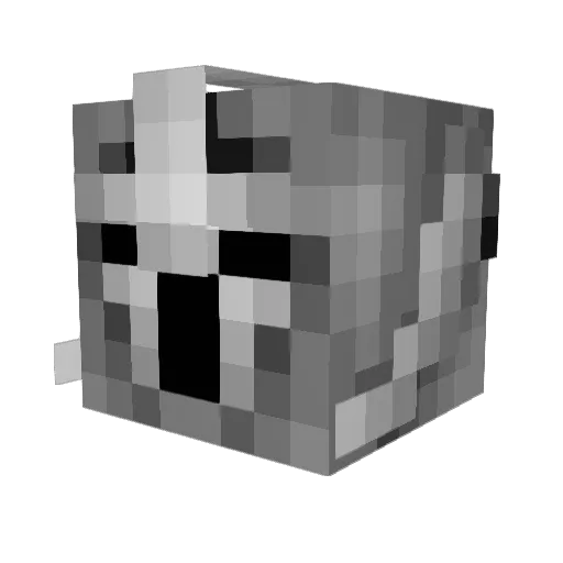 DMS_Myth17 Minecraft avatar head, 3D render