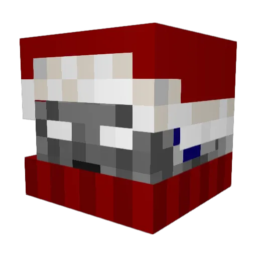 DMTM12 Minecraft avatar head, 3D render