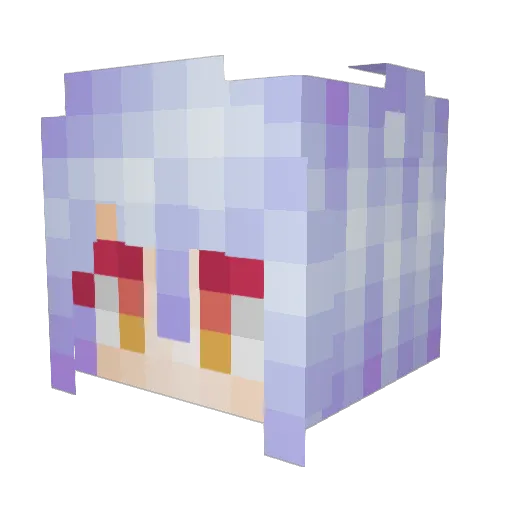 DMYAMI Minecraft avatar head, 3D render