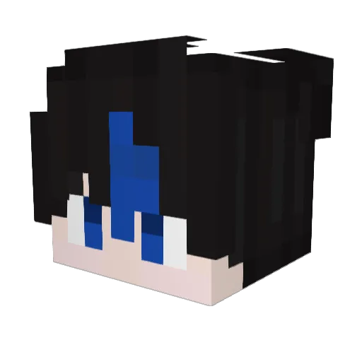 DM_Kung Minecraft avatar head, 3D render