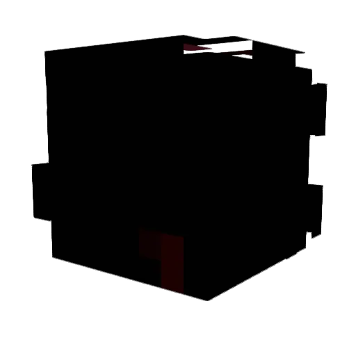 DM_W4NTED Minecraft avatar head, 3D render