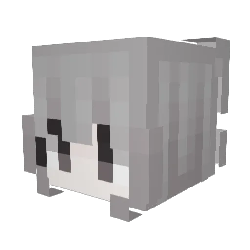 DM_rKk Minecraft avatar head, 3D render