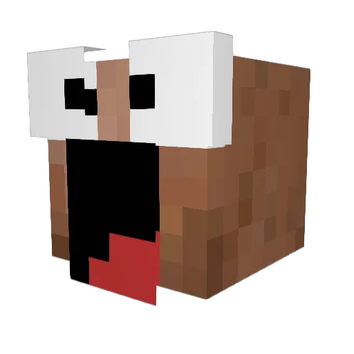 DMan4705 Minecraft avatar head, 3D render