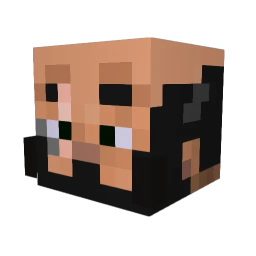 DMart Minecraft avatar head, 3D render