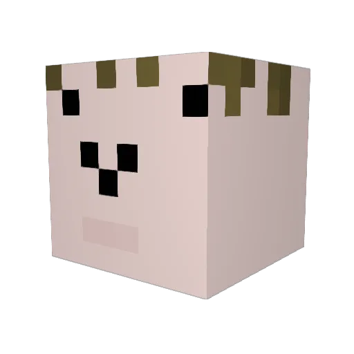 DMclSnape Minecraft avatar head, 3D render