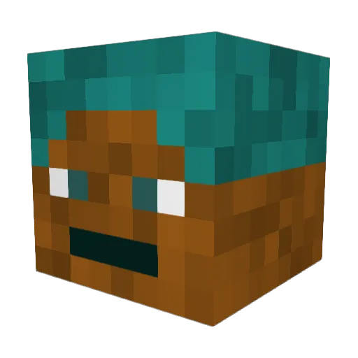 DMoney36007 Minecraft avatar head, 3D render